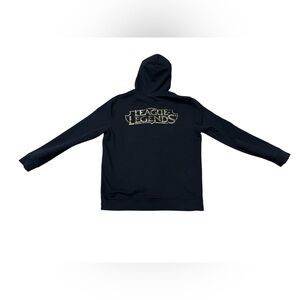 League Of Legends Hoodie Mens L Black Riot Games Full Zip LoL Logo Official